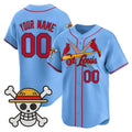Custom St. Louis Cardinals x One Piece Blue Fotopoulosg Vapor Premier Limited Jersey - Stitched