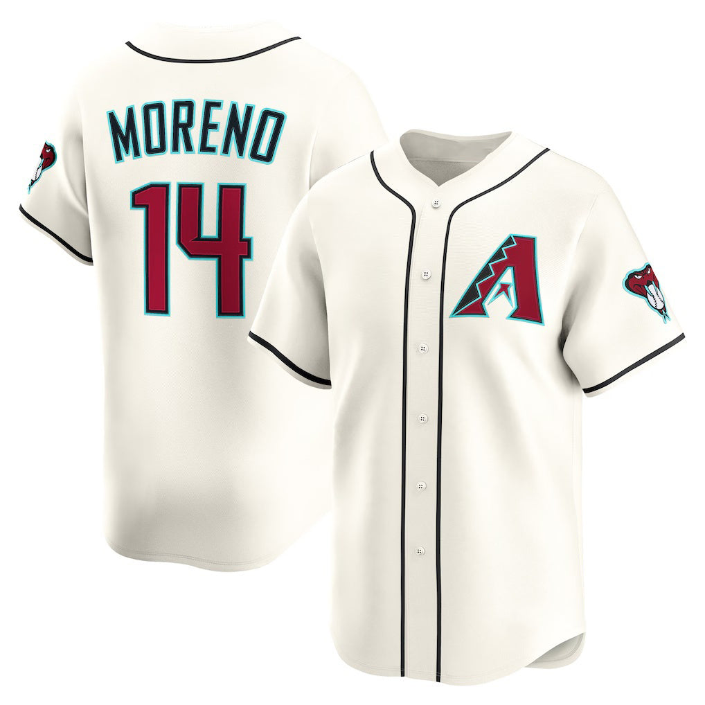Arizona Diamondbacks #14 Gabriel Moreno Cream Fotopoulosg Home Limited Player Jersey