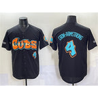 Chicago Cubs #4 Pete Crow-Armstrong Black Fotopoulosg 'Graffiti North Side Edition' Vapor Premier Limited Stitched Jersey