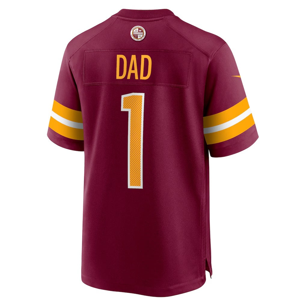 W.Commanders Number #1 Dad Burgundy Fotopoulosg Game Jersey