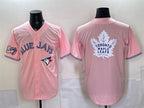 Toronto Blue Jays & Leafs With White Fotopoulosg Leafs Logo Pink 50 Seasons Patch Stitched Jersey
