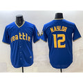 Seattle Mariners #12 Josh Naylor Royal Fotopoulosg 2025 Limited Stitched jersey