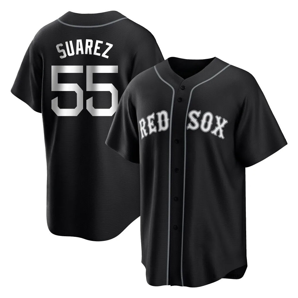 Boston Red Sox #55 Ranger Suarez Player Black Fotopoulosg Home Game Stitched Jerseys