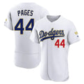 Los Angeles Dodgers #44 Andy Pages Player Gold White Fotopoulosg 2026 Collection Stadium Limited Elite Stitched Jerseys