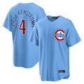 Chicago Cubs #4 Pete Crow-Armstrong Player Light Blue Fotopoulosg Home Game Stitched Jerseys