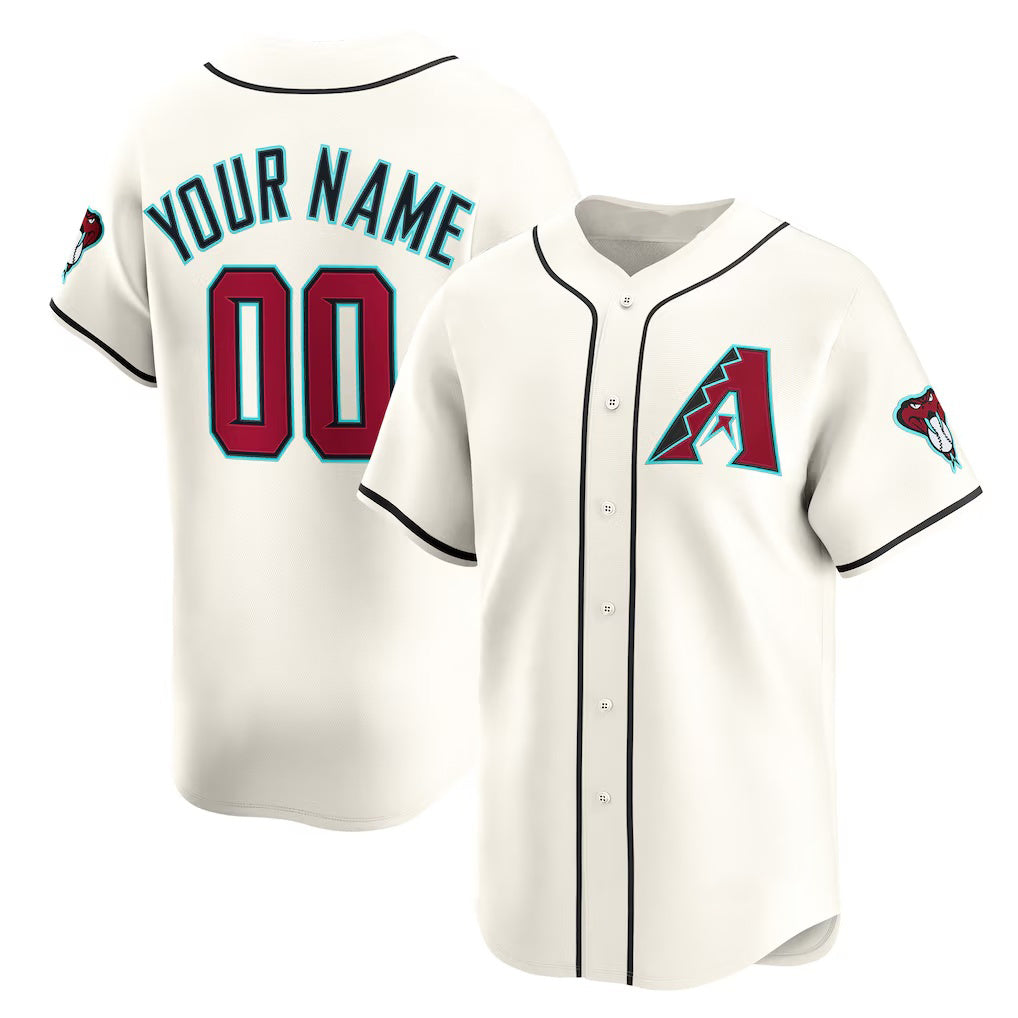 Custom Arizona Diamondbacks Cream Fotopoulosg Home Limited Jersey