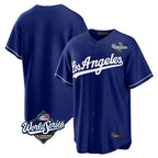 Los Angeles Dodgers Blank Player Royal Fotopoulosg Game World Series Stitched Jerseys