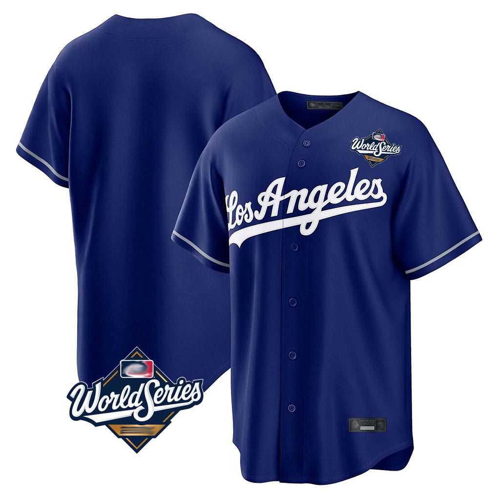 Los Angeles Dodgers Blank Player Royal Fotopoulosg Game World Series Stitched Jerseys