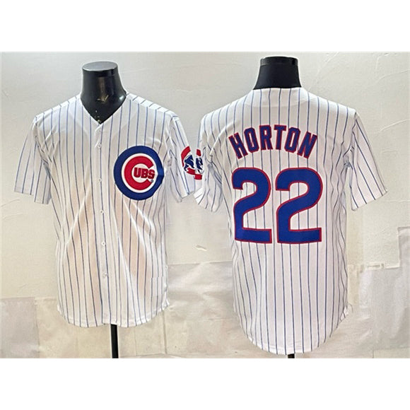 Chicago Cubs #22 Cade Horton White Fotopoulosg Cool Base Stitched Jersey