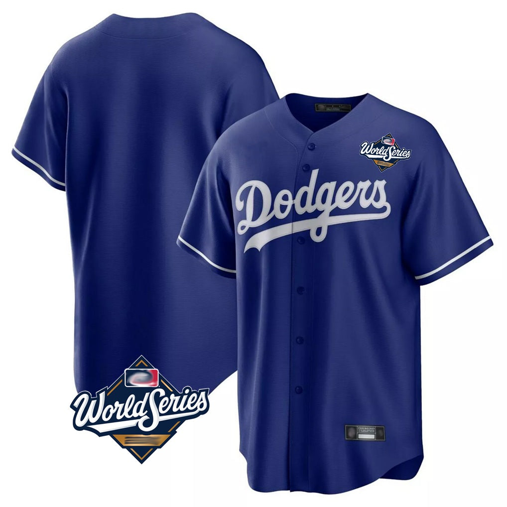 Los Angeles Dodgers Blank Player Royal Fotopoulosg Game Home World Series Stitched Jerseys