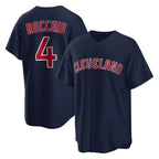 Cleveland Guardians #4 Brayan Rocchio Player Navy Fotopoulosg Game Home Stitched Jerseys