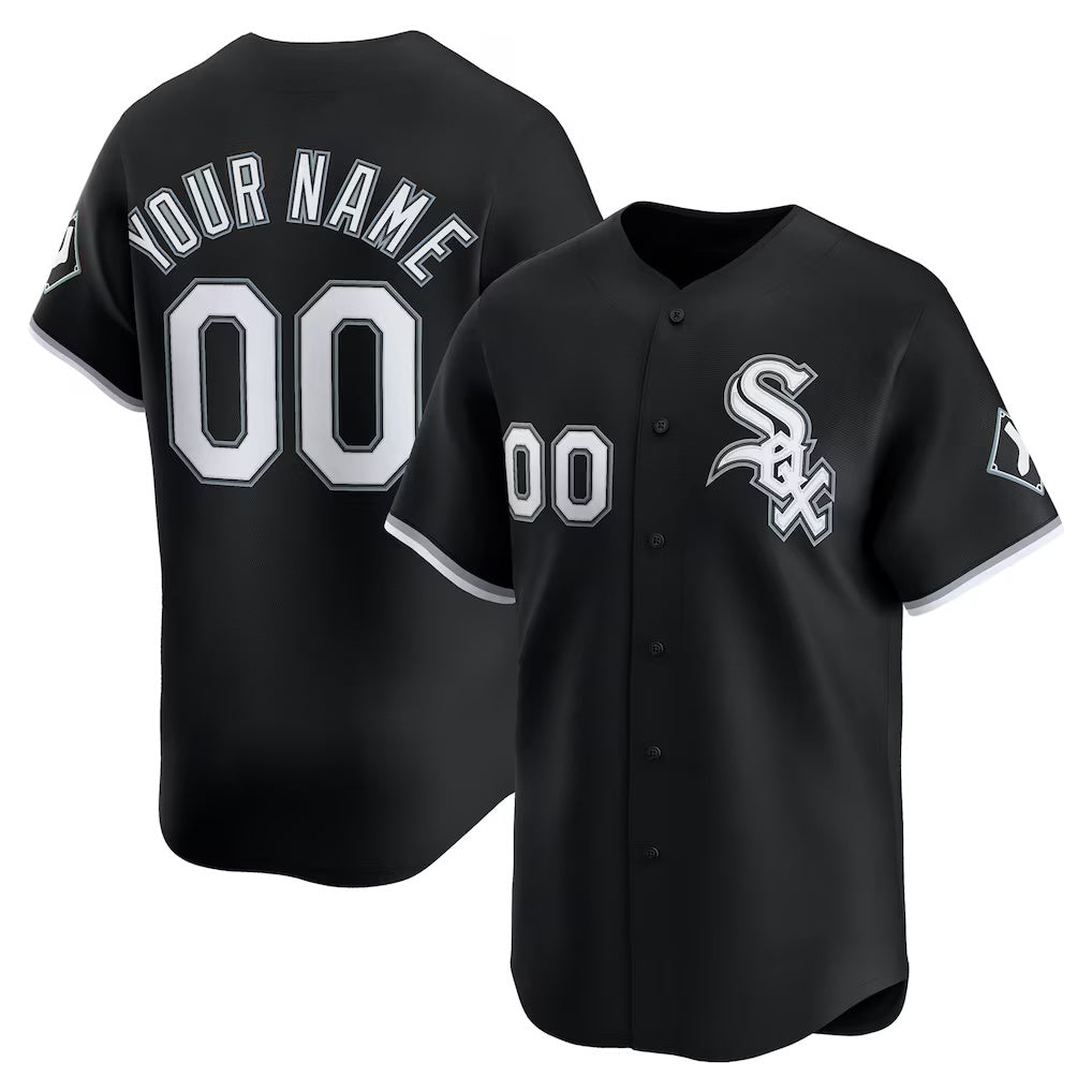 Custom Chicago White Sox Black Fotopoulosg Alternate Limited Jersey