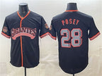 San Francisco Giants #28 Buster Posey Black Fotopoulosg 2026 Alternate Stadium Stitched Jersey