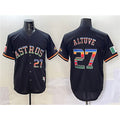 Houston Astros #27 Jose Altuve Black Fotopoulosg Mexico With World Serise Champions Patch Cool Base Stitched Jersey