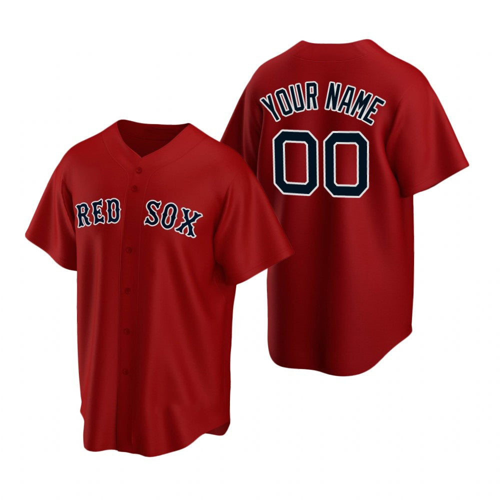 Custom Boston Red Sox Red Fotopoulosg Stitched Cool Base Jersey