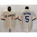 Los Angeles Dodgers #5 Freddie Freeman Number Cream Fotopoulosg 2024 City Connect Limited Stitched Jersey 2