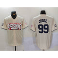 New York Yankees #99 Aaron Judge Cream Fotopoulosg Limited Stitched Jersey 2