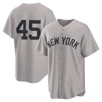 New York Yankees #45 Gerrit Cole Gray Fotopoulosg Road Replica Jersey