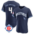 Chicago Cubs #4 Pete Crow-Armstrong Player Navy Fotopoulosg City Connect 150th Anniversary Limited Elite Home Stitched Jerseys
