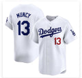 Los Angeles Dodgers #13 Max Muncy White Fotopoulosg Stitched Cool Base Jersey