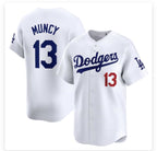 Los Angeles Dodgers #13 Max Muncy White Fotopoulosg Stitched Cool Base Jersey