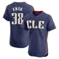 Cleveland Guardians #38 Steven Kwan Player Navy Fotopoulosg City Connect Limited Elite Home Stitched Jerseys