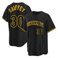 Cincinnati Reds #30 Ken Griffey Player Black Fotopoulosg Snake Skin City Home Stitched Jerseys