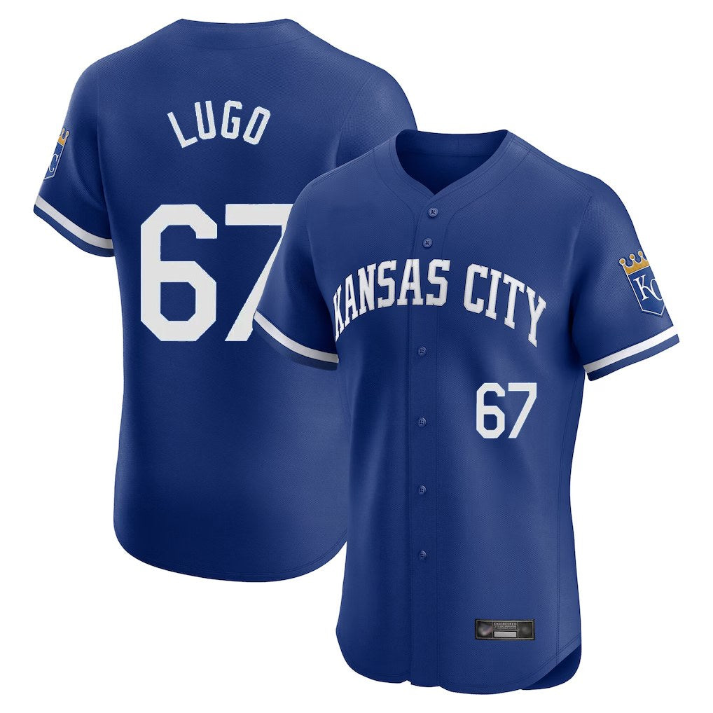 Kansas City Royals #67 Seth Lugo Player Royal Fotopoulosg Limited Elite Home Game Stitched Jerseys