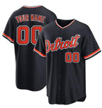 Custom Detroit Tigers Alternate Replica Navy Fotopoulosg Jersey