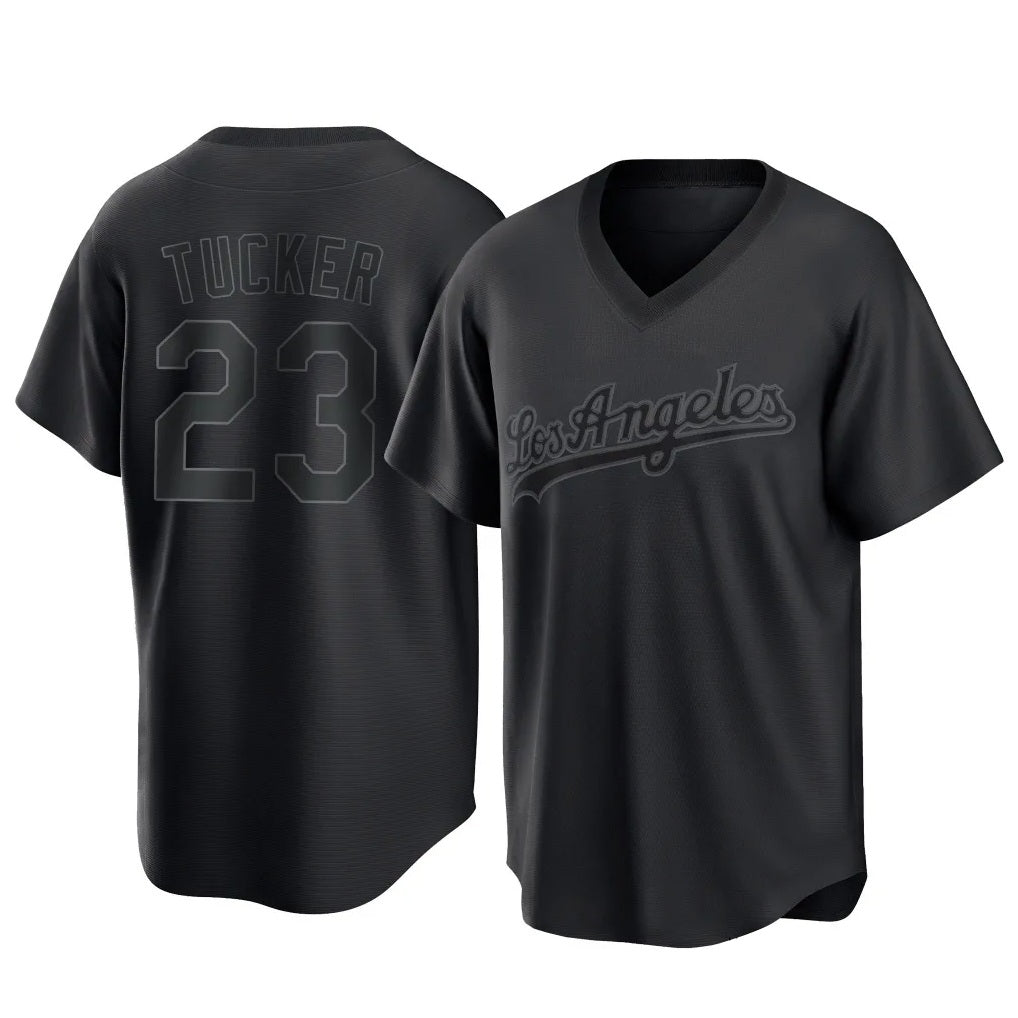 Los Angeles Dodgers #23 Kyle Tucker Player Black Fotopoulosg Pitch Fashion T-shirt Stitched Jerseys