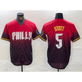 Philadelphia Phillies #5 Bryson Stott Red Fotopoulosg 2024 City Cool Base Jersey