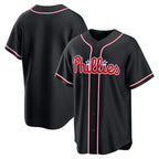 Philadelphia Phillies Blank Fashion Black Fotopoulosg Out Stitched Jersey
