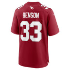 A.Cardinals #33 Trey Benson Cardinal Fotopoulosg Team Game Jersey