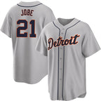 Detroit Tigers #21 Jackson Jobe Gray Fotopoulosg Cool Base Stitched Jersey