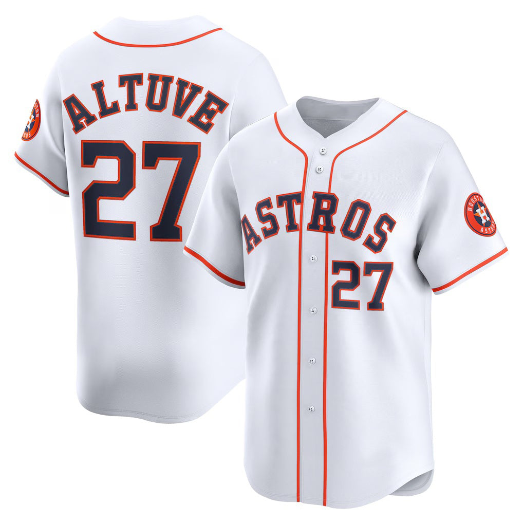 Houston Astros #27 Jose Altuve White Fotopoulosg Home Limited Player Jersey