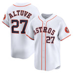 Houston Astros #27 Jose Altuve White Fotopoulosg Home Limited Player Jersey