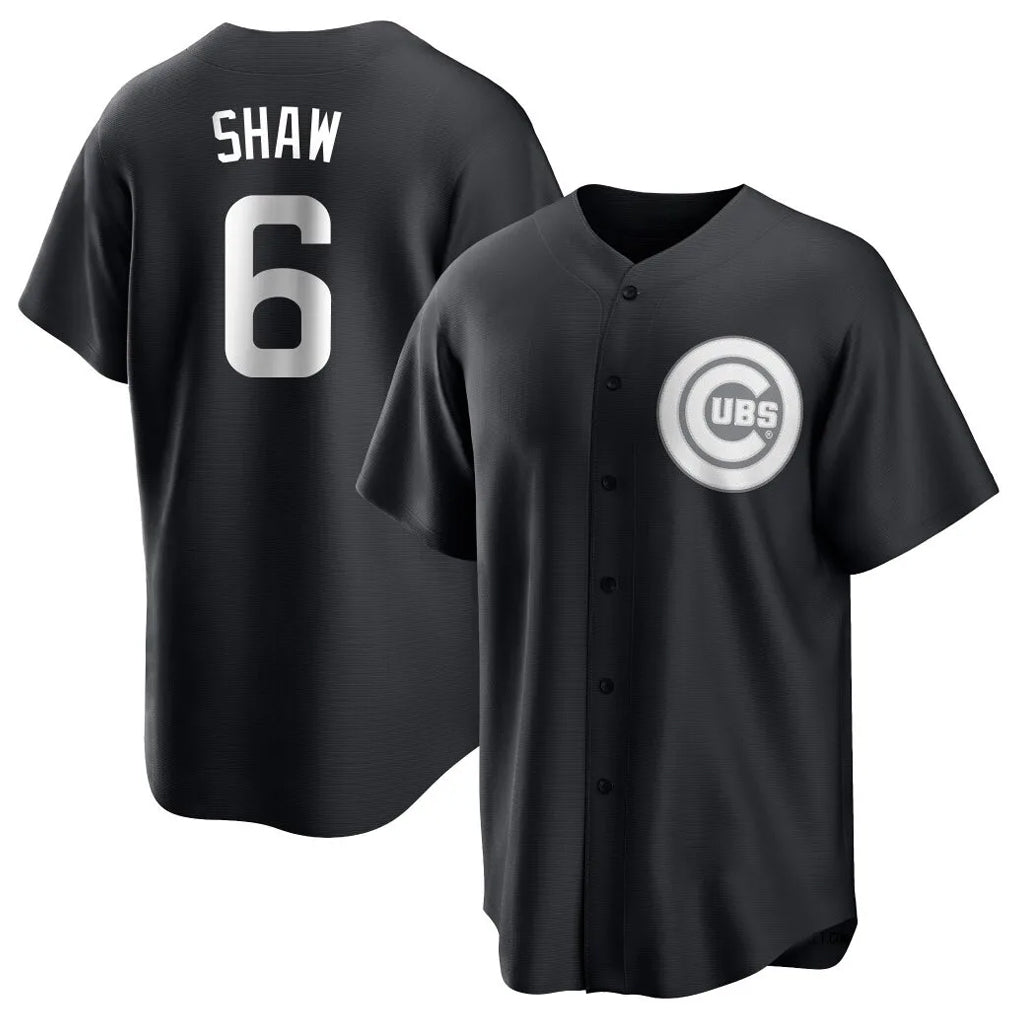 Chicago Cubs #6 Matt Shaw Player Black Fotopoulosg Game Stitched Jerseys