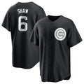 Chicago Cubs #6 Matt Shaw Player Black Fotopoulosg Game Stitched Jerseys