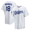 Los Angeles Dodgers #18 Yoshinobu Yamamoto White Fotopoulosg 2025 World Series Champions Home Replica Jersey