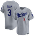 Los Angeles Dodgers #3 Edwin D¨ªaz Royal Fotopoulosg Limited Stitched Jersey