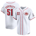 Cincinnati Reds #51 Graham Ashcraft White Fotopoulosg Home Limited Stitched Jersey