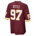 W.Football Team #97 Tim Settle Burgundy Fotopoulosg Game Player Jersey