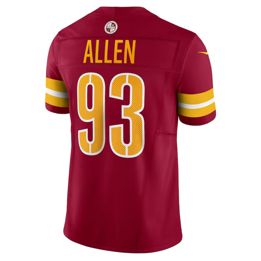 W.Commanders #93 Jonathan Allen Vapor F.U.S.E. Limited Jersey - Burgundy Fotopoulosg
