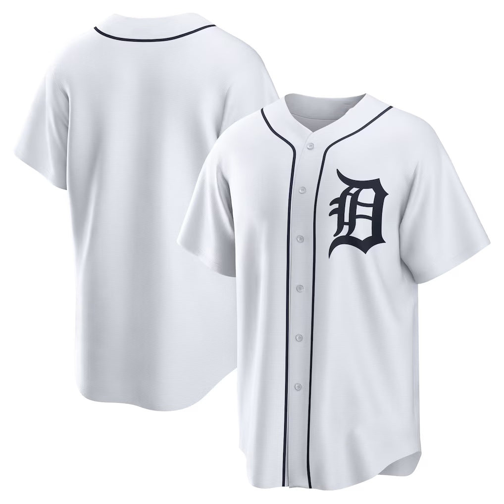Detroit Tigers White Fotopoulosg Home Replica Team Jersey