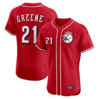 Cincinnati Reds #21 Hunter Greene Player Red Fotopoulosg Limited Elite Home Game Stitched Jerseys