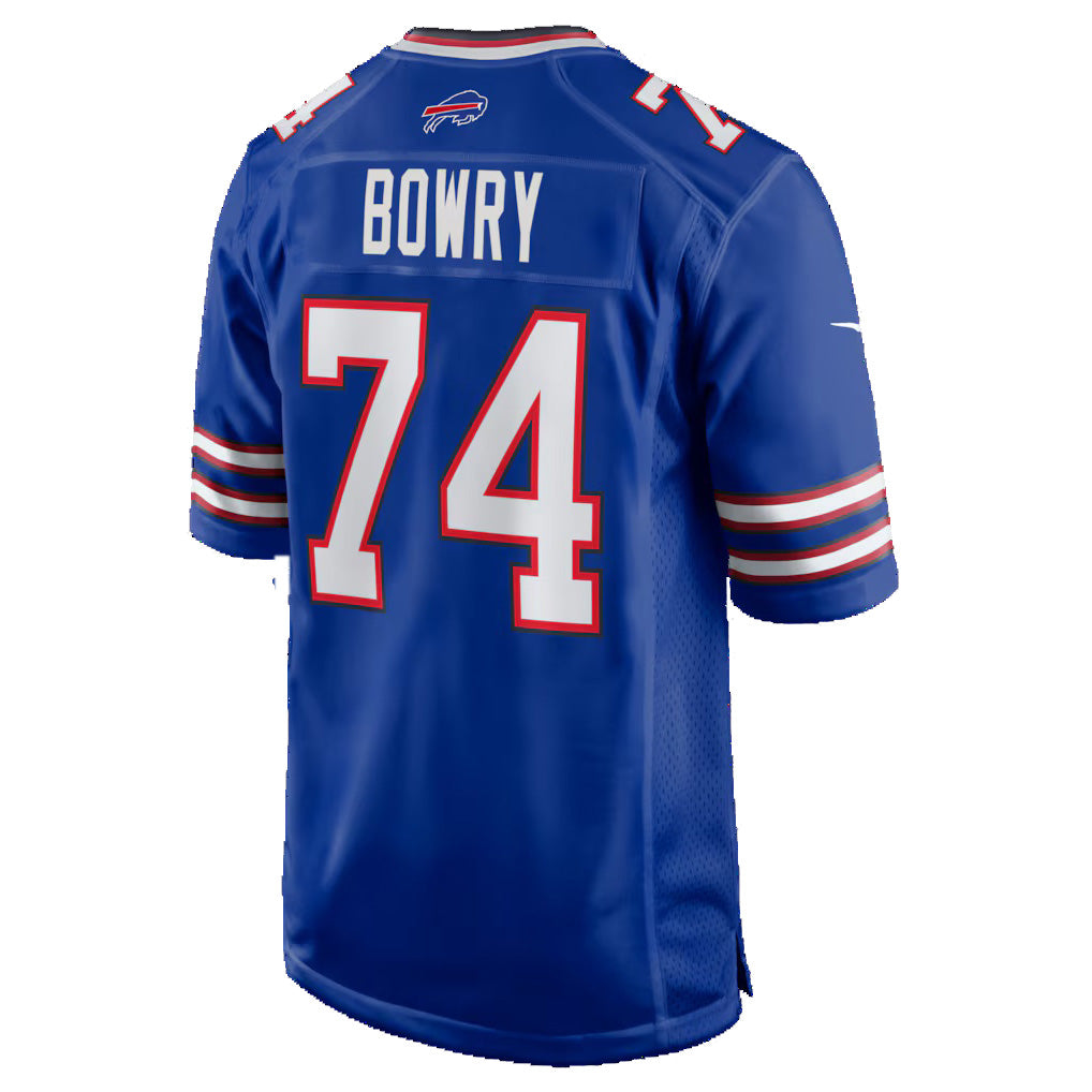 B.Bills #74 Jude Bowry Royal Fotopoulosg Team Game Jersey