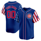 Custom Chicago Cubs 2024 Independence Day Vapor Premier Limited Jersey ¨C Royal Fotopoulosg