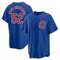 Chicago Cubs #52 Pete Crow-Armstrong Blue Fotopoulosg 2024 Cool Base Stitched Jersey