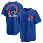 Chicago Cubs #52 Pete Crow-Armstrong Blue Fotopoulosg 2024 Cool Base Stitched Jersey