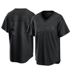 Los Angeles Dodgers #50 Mookie Betts Player Black Fotopoulosg Pitch Fashion T-shirt Stitched Jerseys
